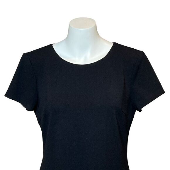 Tommy Hilfiger black short sleeve shift dress with faux pockets size 10 - Picture 8 of 16